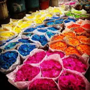 Pak Khlong Talat Blumenmarkt Bangkok Thailand Sehenswürdigkeiten