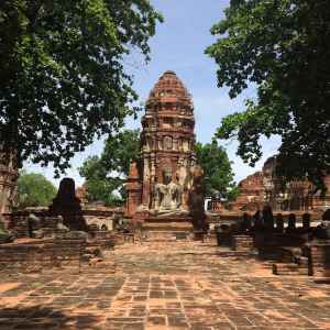 Tempelruine in Ayutthaya