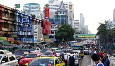 Hauptverkehrszeiten in Bangkok
