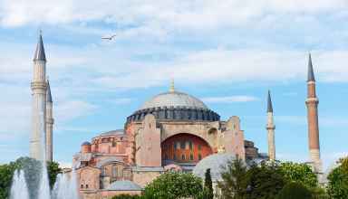 Blick auf die Hagia Sophia in Sitanbul